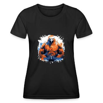 Eagle Muscles Musculation Bête - T-shirt sport Femme - noir - Devant - AI Model Female 172 light (172cm)