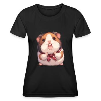 Cobaye - T-shirt sport Femme - noir - Devant - AI Model Female 172 light (172cm)