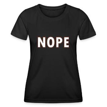 Non - T-shirt sport Femme - noir - Devant - AI Model Female 172 light (172cm)