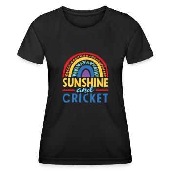 Sunbeams and cricketers - Women's Functional T-Shirt - black - Front - AI Model Female 172 light (172cm)