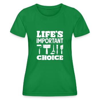 Vital Choice Painter Tools - T-shirt sport Femme - vert - Devant - AI Model Female 172 dark (172cm)
