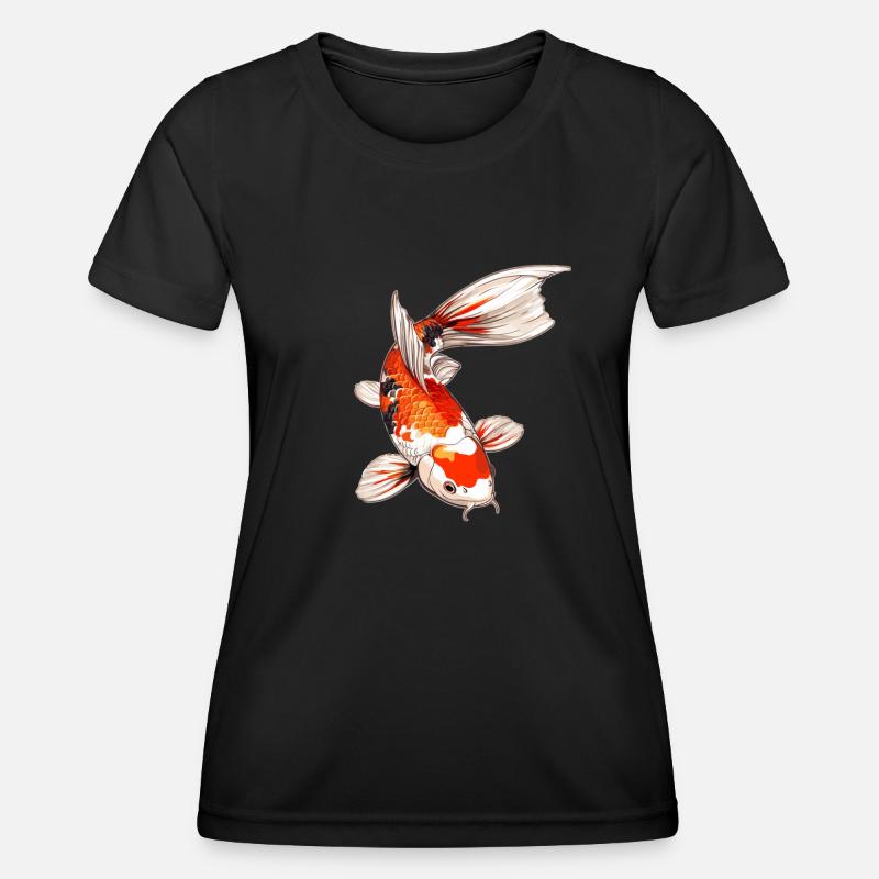 Koi Koi Carp - Women's Functional T-Shirt - black