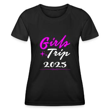 Girls' Trip 2025 Girls Trip Girls' Tour Girls' Trip - Women's Functional T-Shirt - black - Front - AI Model Female 172 light (172cm)