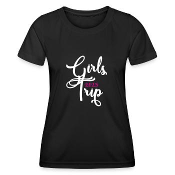 Girls' Trip 2025 Girls Trip Girls' Tour Girls' Trip - Women's Functional T-Shirt - black - Front - AI Model Female 172 light (172cm)