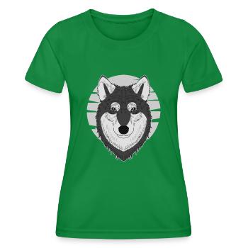 Dog - Women's Functional T-Shirt - kelly green - Front - AI Model Female 172 dark (172cm)