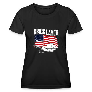 Mason American Pride Craftsmanship Tribute - T-shirt sport Femme - noir - Devant - AI Model Female 172 light (172cm)
