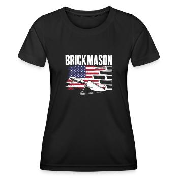 Bricklayer Bricklayer American Pride - Women's Functional T-Shirt - black - Front - AI Model Female 172 light (172cm)