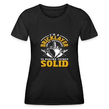 Le super-pouvoir de Mason pour réparer les choses - T-shirt sport Femme - noir - Devant - AI Model Female 172 light (172cm)