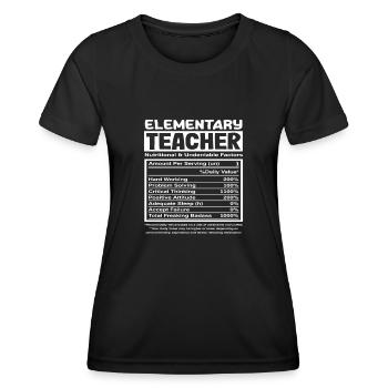 Grundschullehrer - Unbestreitbare Faktoren Der - Frauen Funktions-T-Shirt - Schwarz - Vorne - AI Model Female 172 light (172cm)