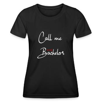 Baccalauréat 2025 Graduation Graduation - T-shirt sport Femme - noir - Devant - AI Model Female 172 light (172cm)