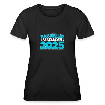 Baccalauréat 2025 Graduation Graduation - T-shirt sport Femme - noir - Devant - AI Model Female 172 light (172cm)
