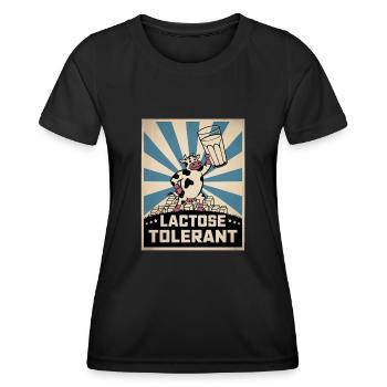 Lactose Tolerant Milk - Women's Functional T-Shirt - black - Front - AI Model Female 172 light (172cm)