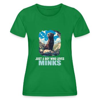 Vison Vison - T-shirt sport Femme - vert - Devant - AI Model Female 172 dark (172cm)
