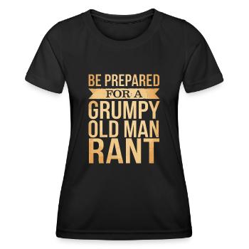 Grumpy Old Man Grumpy - Women's Functional T-Shirt - black - Front - AI Model Female 172 light (172cm)