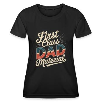 Geschenke Zum Vatertag Für Papa - Frauen Funktions-T-Shirt - Schwarz - Vorne - AI Model Female 172 light (172cm)