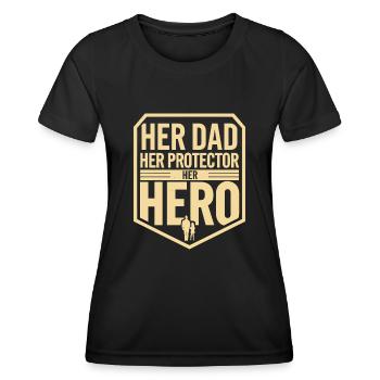 Geschenke Zum Vatertag Für Papa - Frauen Funktions-T-Shirt - Schwarz - Vorne - AI Model Female 172 light (172cm)