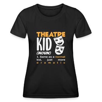 Comédie musicale Lover Théâtre Enfant - T-shirt sport Femme - noir - Devant - AI Model Female 172 light (172cm)