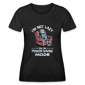 Ai Robotique Geek Tech Humour Robot - T-shirt sport Femme - noir - Devant - AI Model Female 172 light (172cm)