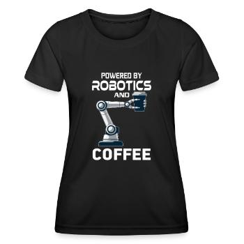 Ai Robotique Geek Tech Humour Robot - T-shirt sport Femme - noir - Devant - AI Model Female 172 light (172cm)