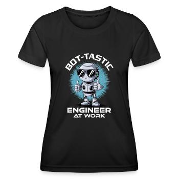 Ai Robotique Geek Tech Humour Robot - T-shirt sport Femme - noir - Devant - AI Model Female 172 light (172cm)