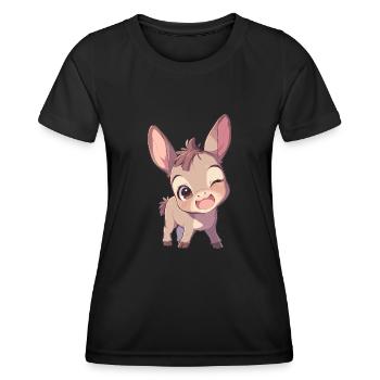 Mules Mule - T-shirt sport Femme - noir - Devant - AI Model Female 172 light (172cm)