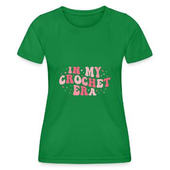 Crochet - Women's Functional T-Shirt - kelly green - Front - AI Model Female 172 dark (172cm)