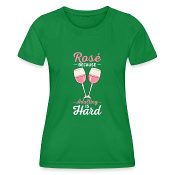 Vin Rosé - T-shirt sport Femme - vert - Devant - AI Model Female 172 dark (172cm)