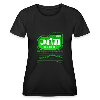 EDM Trance Électronique Dance Music Rave - T-shirt sport Femme - noir - Devant - AI Model Female 172 light (172cm)