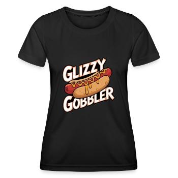 Hot-dog - T-shirt sport Femme - noir - Devant - AI Model Female 172 light (172cm)