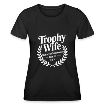 Wife - Women's Functional T-Shirt - black - Front - AI Model Female 172 light (172cm)