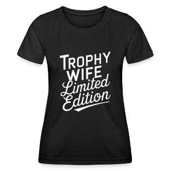 Ehefrau - Frauen Funktions-T-Shirt - Schwarz - Vorne - AI Model Female 172 light (172cm)