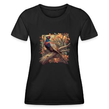 Pheasants Pheasant - Women's Functional T-Shirt - black - Front - AI Model Female 172 light (172cm)