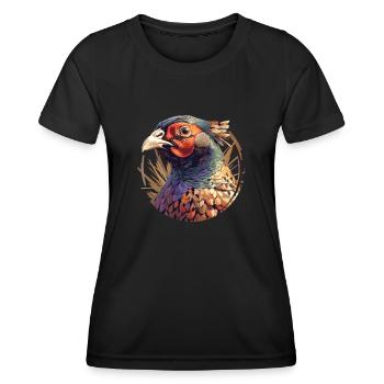 Pheasants Pheasant - Women's Functional T-Shirt - black - Front - AI Model Female 172 light (172cm)
