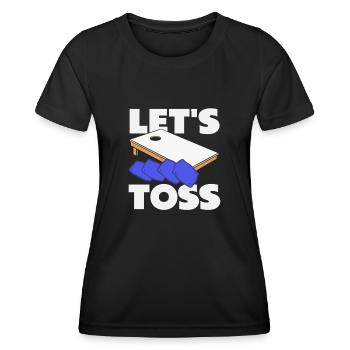 Cornhole Lover Jetons - T-shirt sport Femme - noir - Devant - AI Model Female 172 light (172cm)