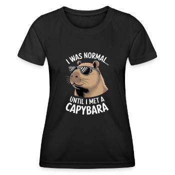 Capybara - Women's Functional T-Shirt - black - Front - AI Model Female 172 light (172cm)