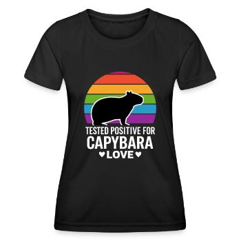 Capybara - Women's Functional T-Shirt - black - Front - AI Model Female 172 light (172cm)