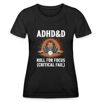 Adhd RPG - Women's Functional T-Shirt - black - Front - AI Model Female 172 light (172cm)