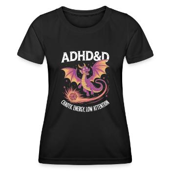 Adhd RPG - Women's Functional T-Shirt - black - Front - AI Model Female 172 light (172cm)