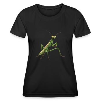 Gottesanbeterinnenen Gottesanbeterin - Frauen Funktions-T-Shirt - Schwarz - Vorne - AI Model Female 172 light (172cm)