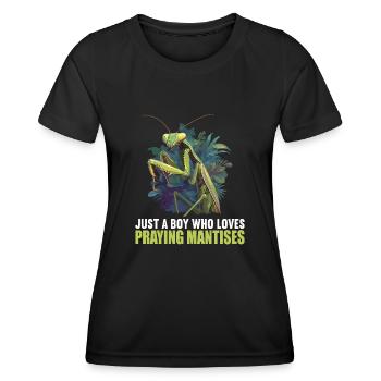 Gottesanbeterinnenen Gottesanbeterin - Frauen Funktions-T-Shirt - Schwarz - Vorne - AI Model Female 172 light (172cm)
