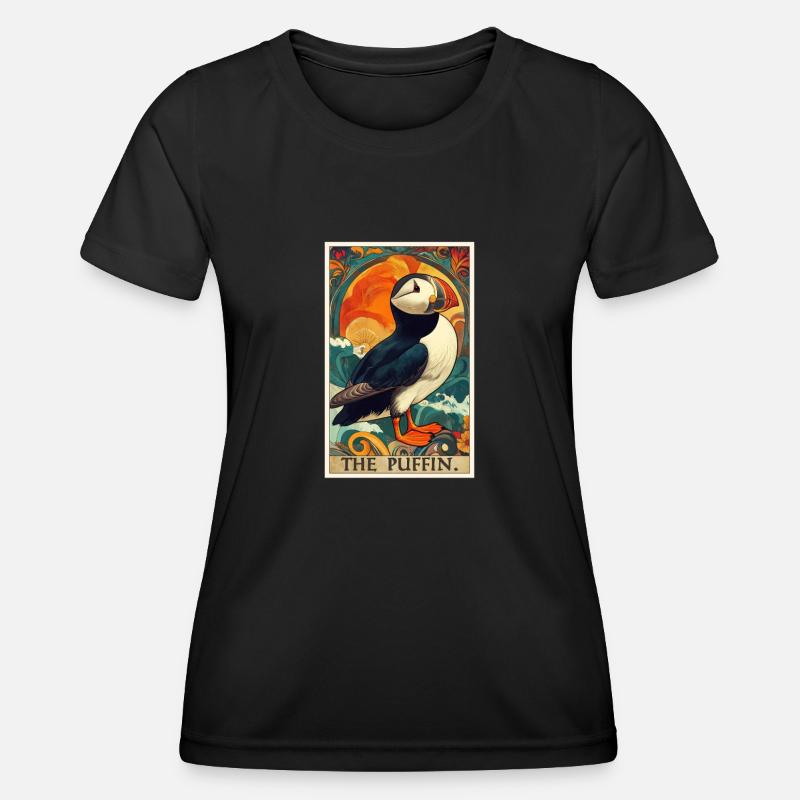 Puffin - Women's Functional T-Shirt - black