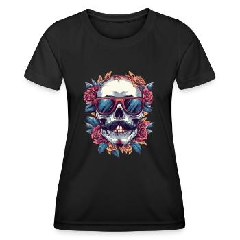 Skeleton Bachelor - T-shirt sport Femme - noir - Devant - AI Model Female 172 light (172cm)