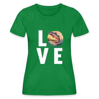 Saumon Saumon - T-shirt sport Femme - vert - Devant - AI Model Female 172 dark (172cm)