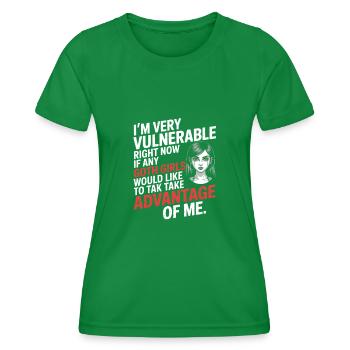 Goth Girl Sarcastic Goth Mommy Quote - Frauen Funktions-T-Shirt - Kelly Green - Vorne - AI Model Female 172 dark (172cm)