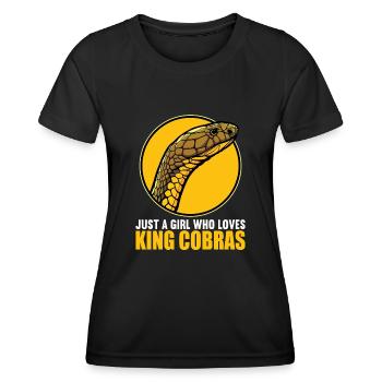 Cobras royaux Cobra royaux - T-shirt sport Femme - noir - Devant - AI Model Female 172 light (172cm)
