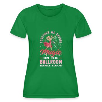 Danse de salon Partenaires de danse Danseurs - T-shirt sport Femme - vert - Devant - AI Model Female 172 dark (172cm)