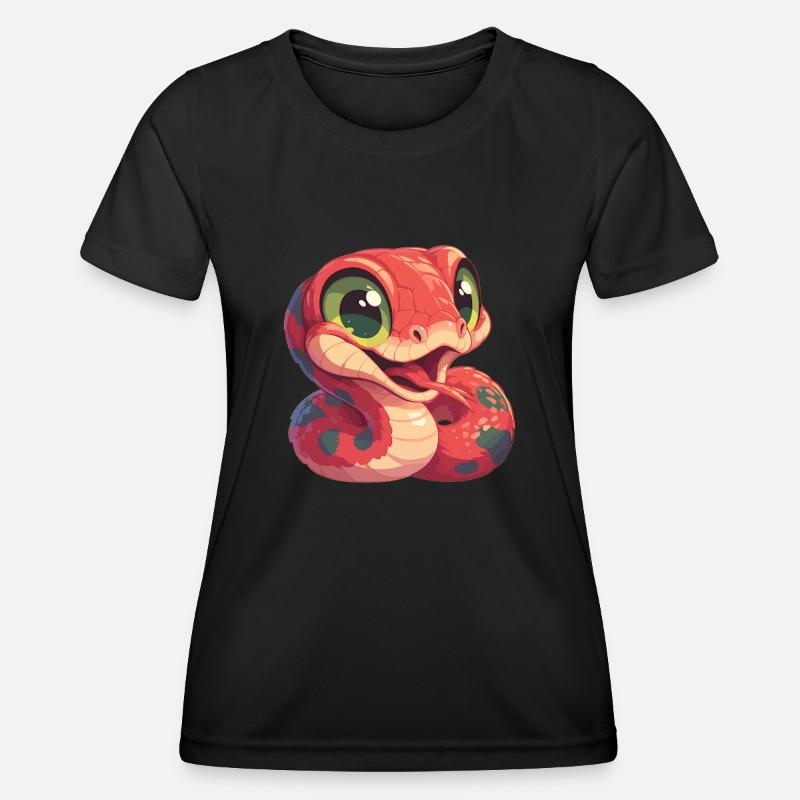 Snakes Snake - Women's Functional T-Shirt - black