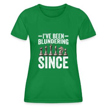 I've Been Blundering Since forever - Frauen Funktions-T-Shirt - Kelly Green - Vorne - AI Model Female 172 dark (172cm)