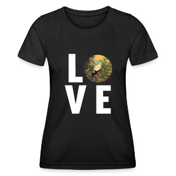 Störche Storch - Frauen Funktions-T-Shirt - Schwarz - Vorne - AI Model Female 172 light (172cm)