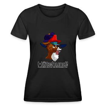 Die schönsten Hütehunde Hundesport Agility - Frauen Funktions-T-Shirt - Schwarz - Vorne - AI Model Female 172 light (172cm)